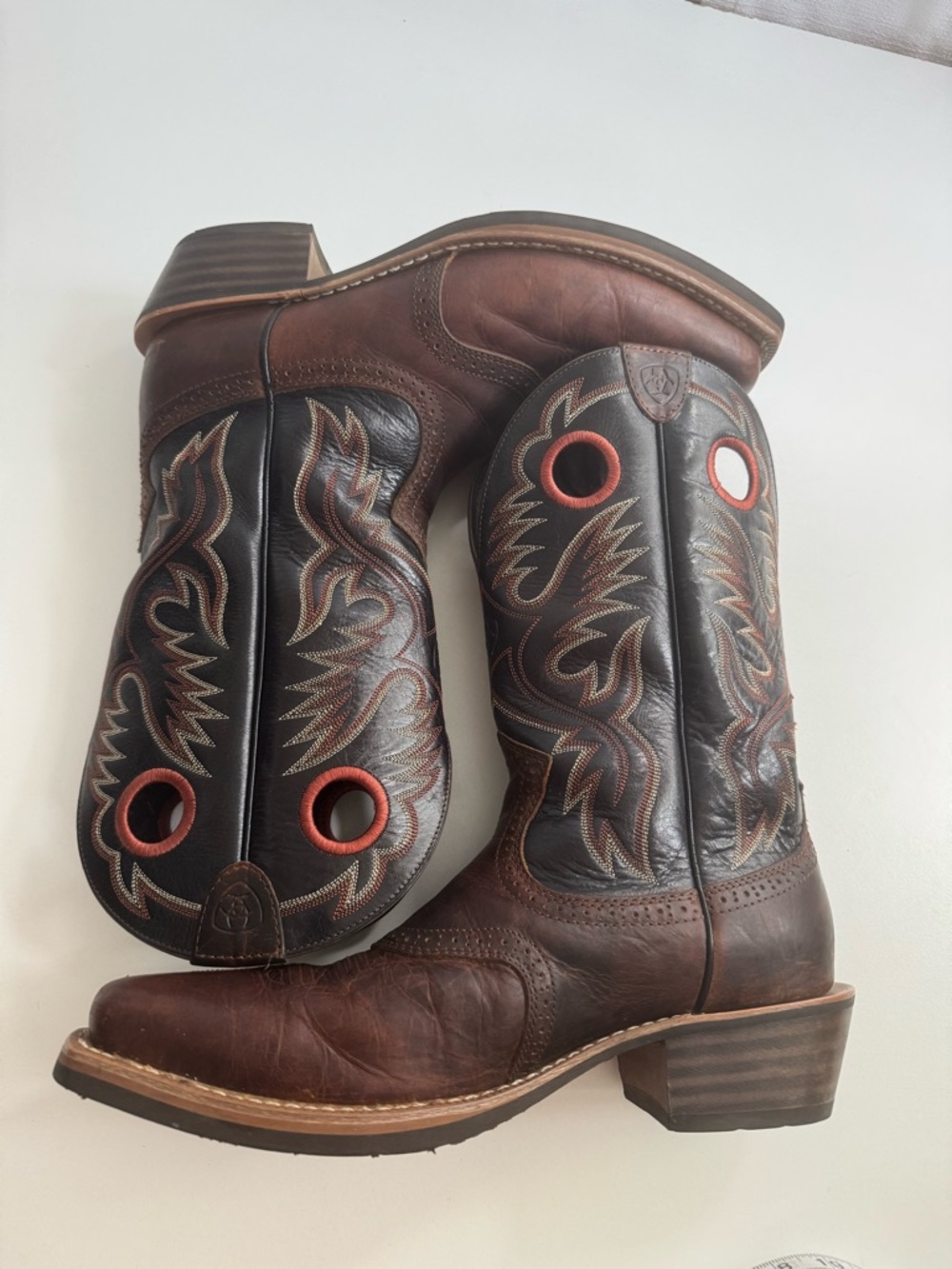 Ariat Men’s Tombstone Western Boots - Brown/Black - Size 12D